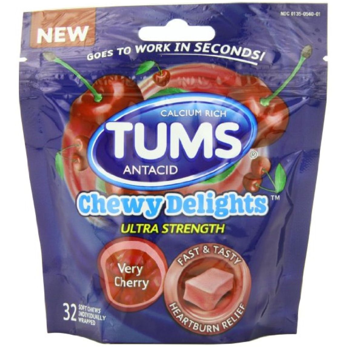Tums® Chewy Delights Ultra Stärke – Very Cherry Weichkaramellen