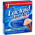 Tableta Lactaid Fast Act për Lehtësimin e Intolerancës ndaj Laktozës me Enzimë Laktazë, 12 Pako Udhëtimi nga 1 copë. (Paketimi mund të ndryshojë)
