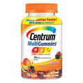 Centrum MultiGummies Gummy-Multivitamin für Erwachsene, Multivitamin-/Multimineralstoff-Nahrungsergänzungsmittel mit Vitamin D, B und E, verschiedene Fruchtgeschmacksrichtungen