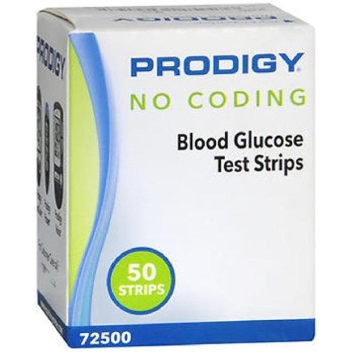 Prodigy No Coding Blutzucker-Teststreifen