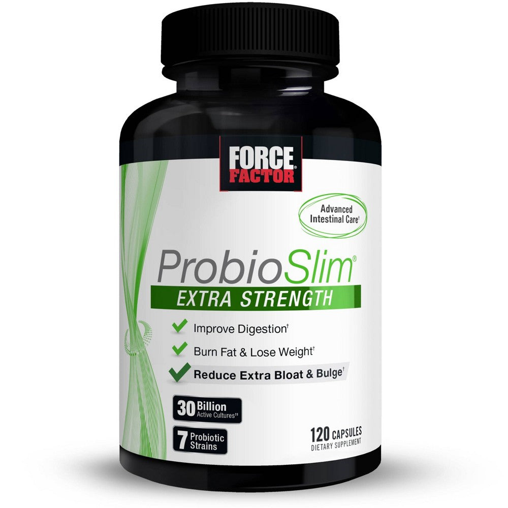 Force Factor® ProbioSlim® Extra Strength – Probiotisches Nahrungsergänzungsmittel mit 30 Milliarden KBE