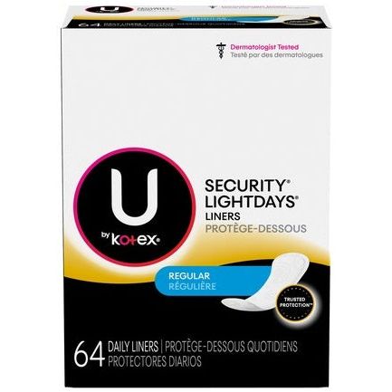 Veshka ditore U by Kotex Lightdays Plus, e zakonshme, 8 pako me 64 copë (512 gjithsej)