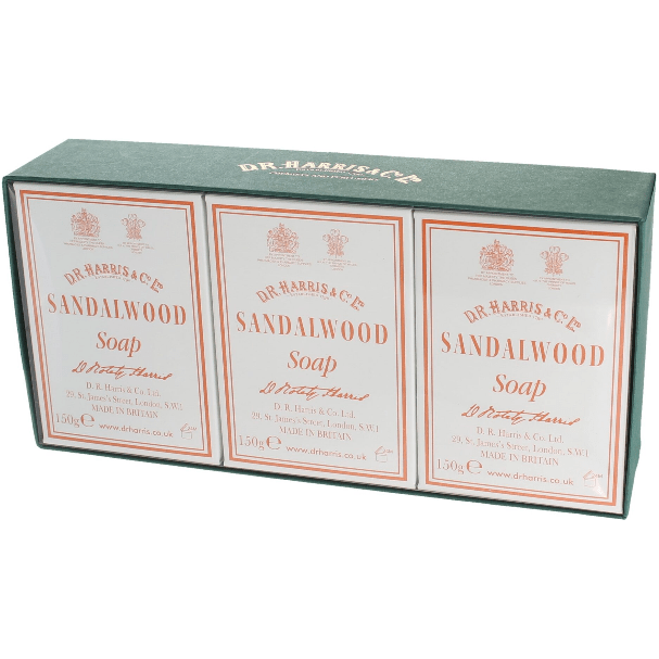 D. R. Harris & Co Sandelholz Badeseife Karton mit 3 x 150g