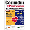 Coricidin HBP Maximum Strength Tag/Nacht Erkältung & Grippe 24 Flüssigkapseln