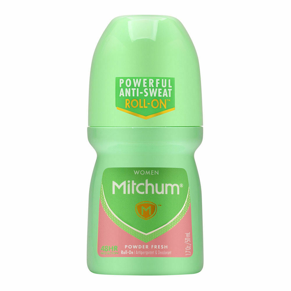 Mitchum Women Advanced Control Invisible Roll-On Anti-Transpirant & Deodorant 50ml, Powder Fresh