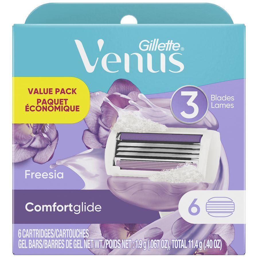 Gillette Venus Klingen, Comfort Glide, 3 Klingen, Freesie, Vorteilspack