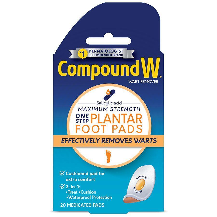 Compound W Maximum Strength Warzenentferner-Pflaster für Fußsohlen