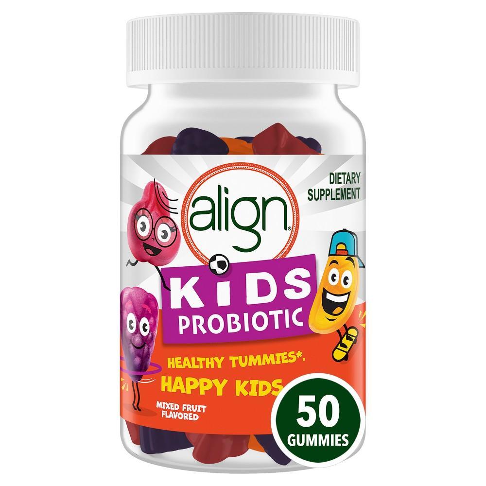 Align Kids Probiotik Gummies, Mbështetje për Shëndetin e Tretjes, me Shije Frutash të Përziera, 50 copë