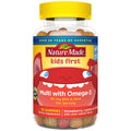 Nature Made Kids First Multivitaminë + Omega 3 Gummy - Luleshtrydhe, Limon & Portokall - 70 copë