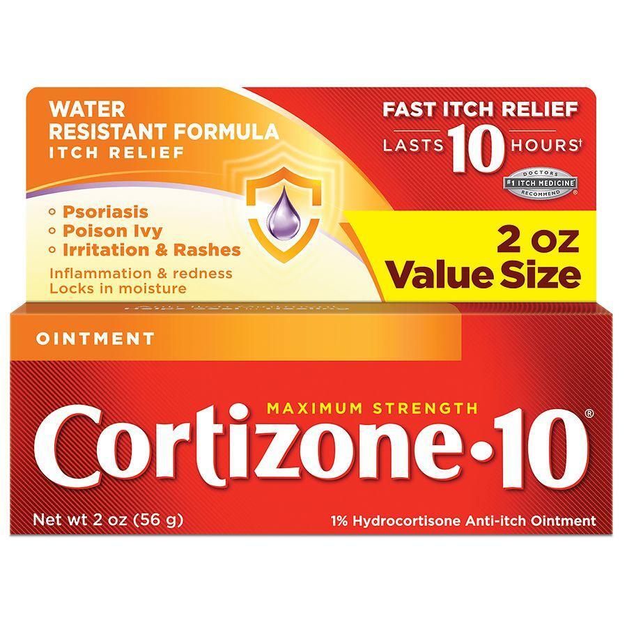 Cortizone 10 Hydrocortison Anti-Juckreiz-Salbe, maximale Stärke, 2 Oz