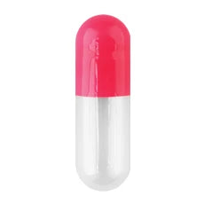 CONI-SNAP Leerkapseln, Größe 1 (Rosa opak/Transparent), 5000 Stück