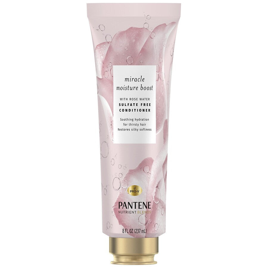 Pantene Nutrient Blends Miracle Moisture Boost Rosenwasser Pflegespülung für trockenes Haar, Sulfatfrei