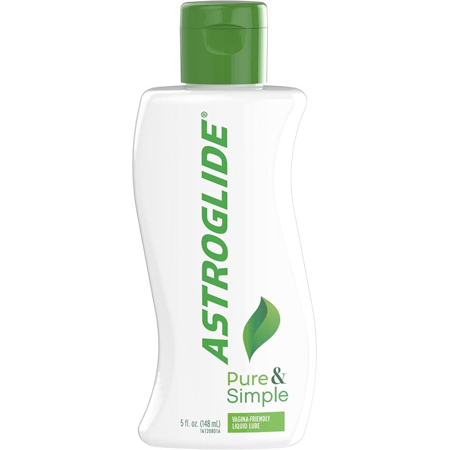 Lubrifikant i lëngshëm Astroglide Pure & Simple i përshtatshëm për vaginën, 147 ml