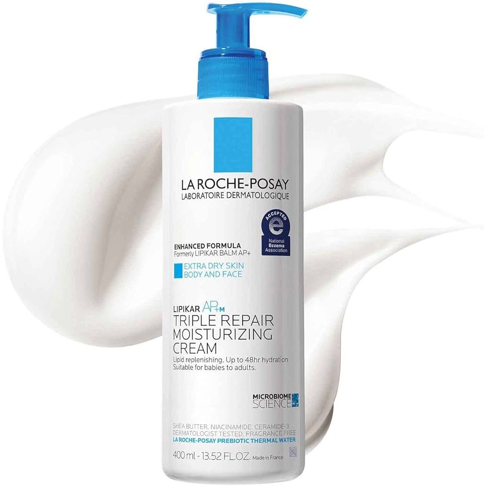 La Roche-Posay Lipikar AP+M Dreifach Wirksame Aufbauende Feuchtigkeitscreme, 400 ml