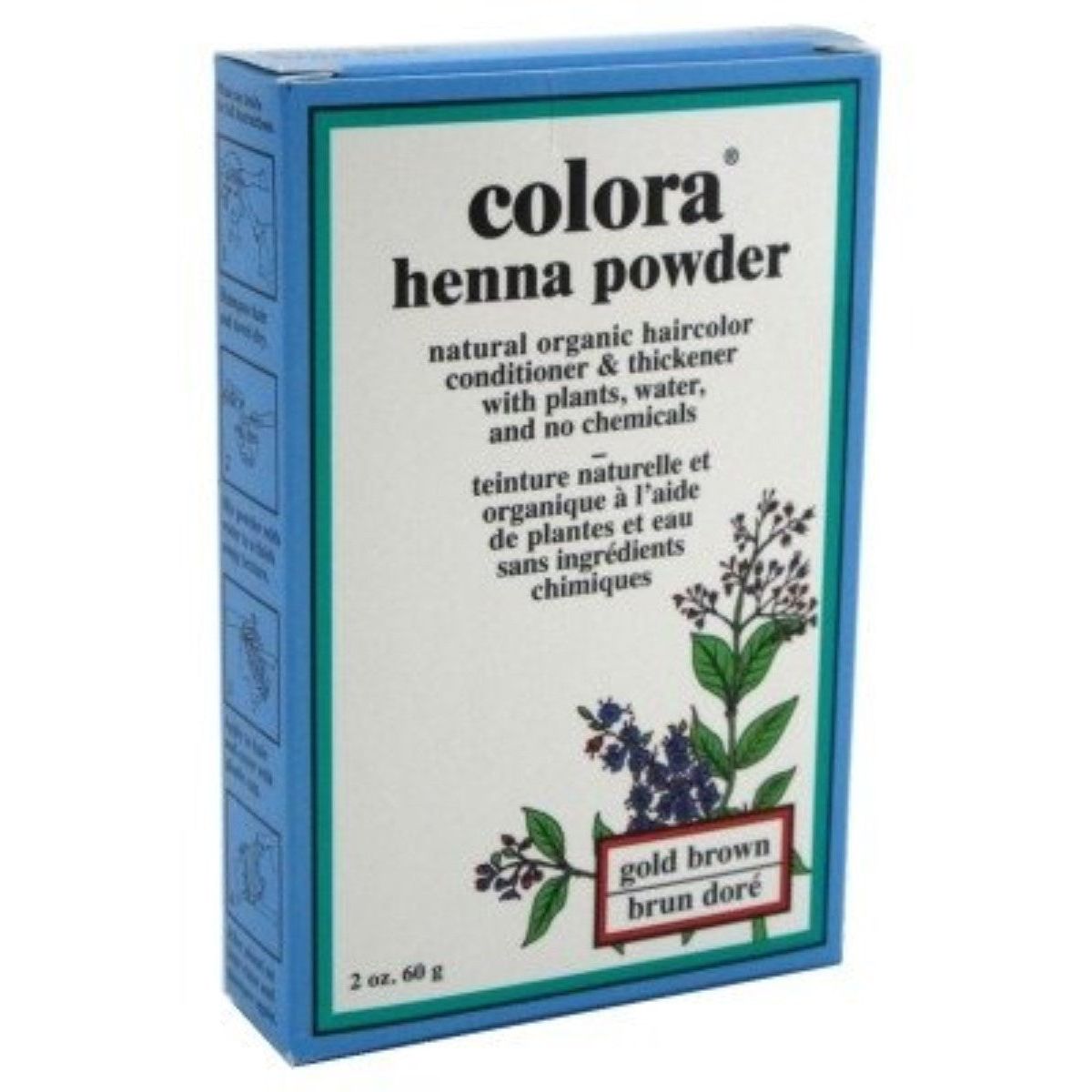 Veshje flokësh me pluhur këna Colora, ngjyrë kafe e artë - 2 Oz