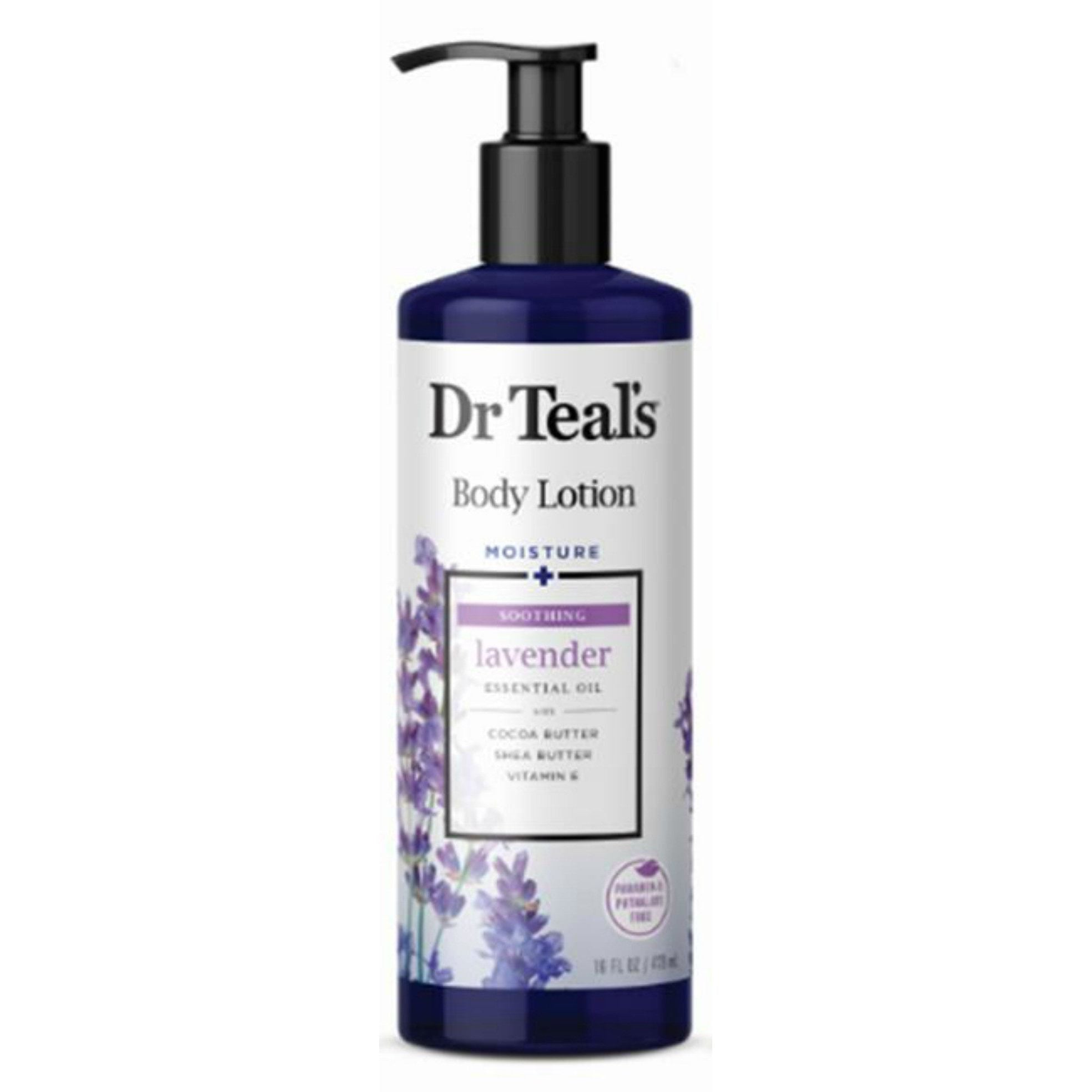 Dr. Teal's Bodylotion Feuchtigkeit Plus Beruhigender Lavendel, 473 ml