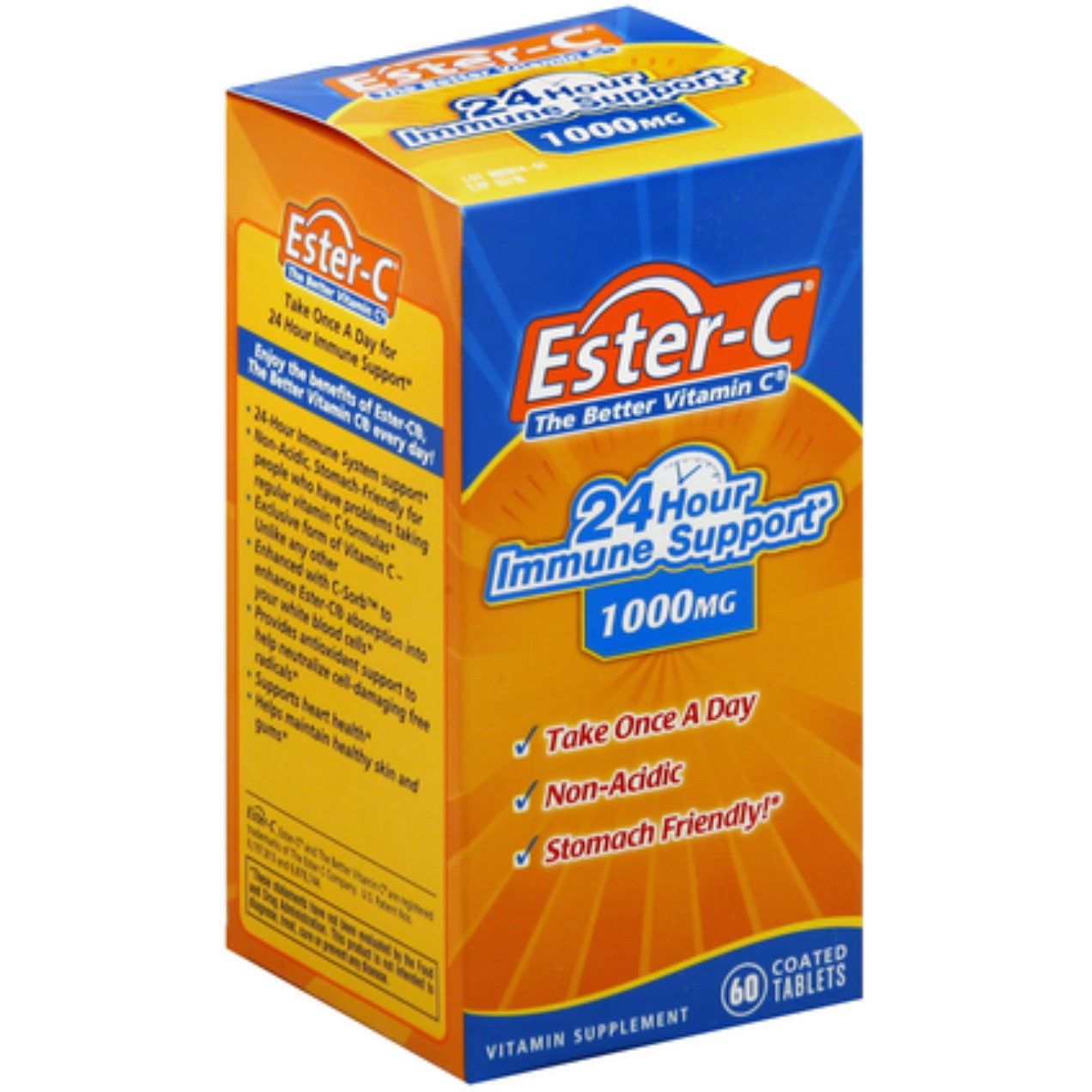 Ester-C Immununterstützung, 24 Stunden, maximale Stärke, 1000 mg, 120 Stk.
