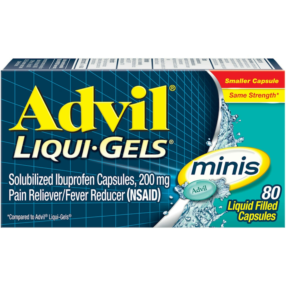 Advil Liqui-Gels Minis Schmerz- und Fieber-Flüssigkapseln, 200 mg Ibuprofen