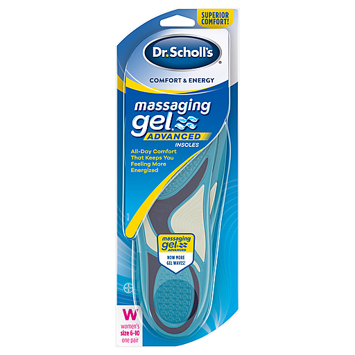 Mbulesa gjele masazhuese Dr. Scholl's Comfort And Energy për femra, madhësia 6-10, 1 palë