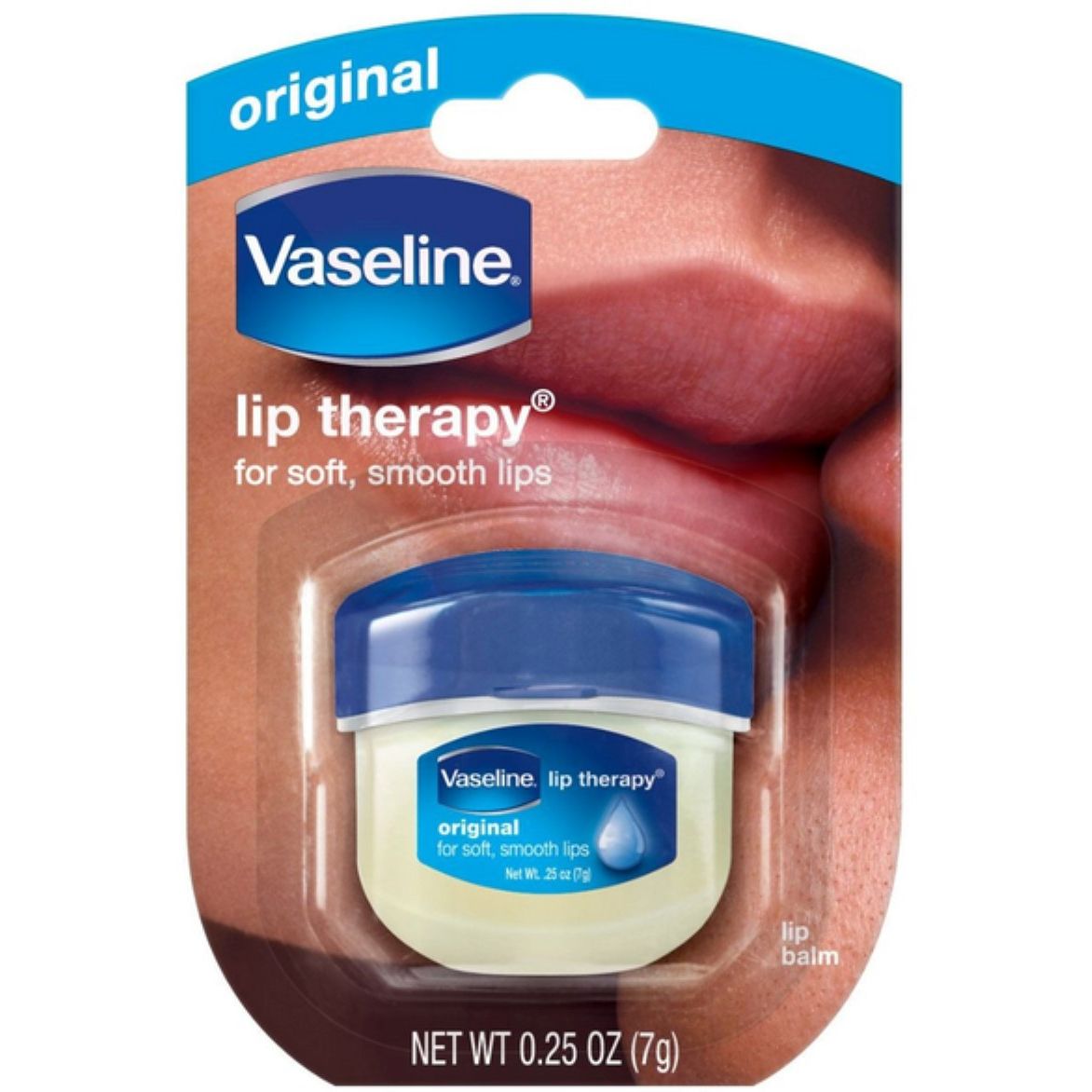Vaseline Lip Therapy Original Balsam 7g [Großpackung 8 Stück]