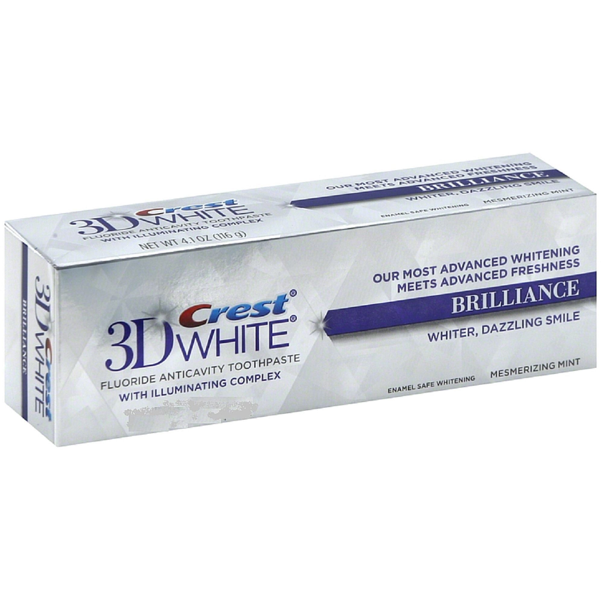 Crest Zahnpasta, Kariesschutz, Fluorid, Vibrant Peppermint, Brilliance – 24 g