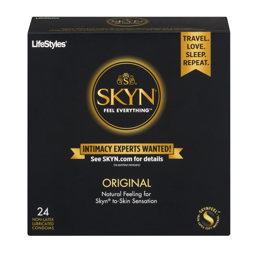 SKYN Original latexfreie Kondome, Polyisopren für natürliches Gefühl, 24 Stück