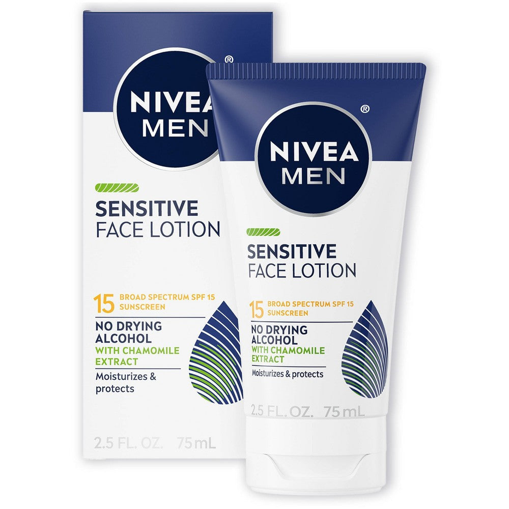 Nivea Men Sonnenschutz, Sensitiv, Schutzlotion, LSF 15 Breitspektrum