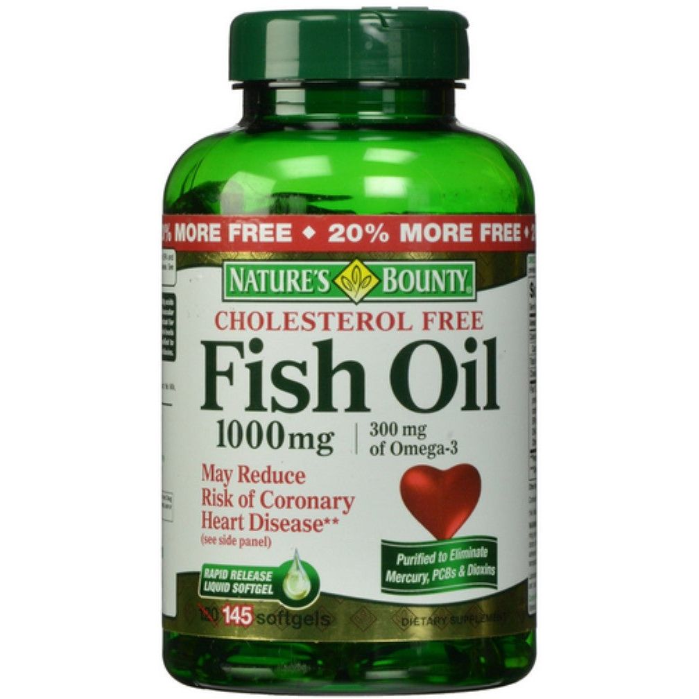Nature's Bounty Omega-3 Fischöl 1000 mg, Unterstützung der Herzgesundheit, 135 schnell freisetzende Softgels