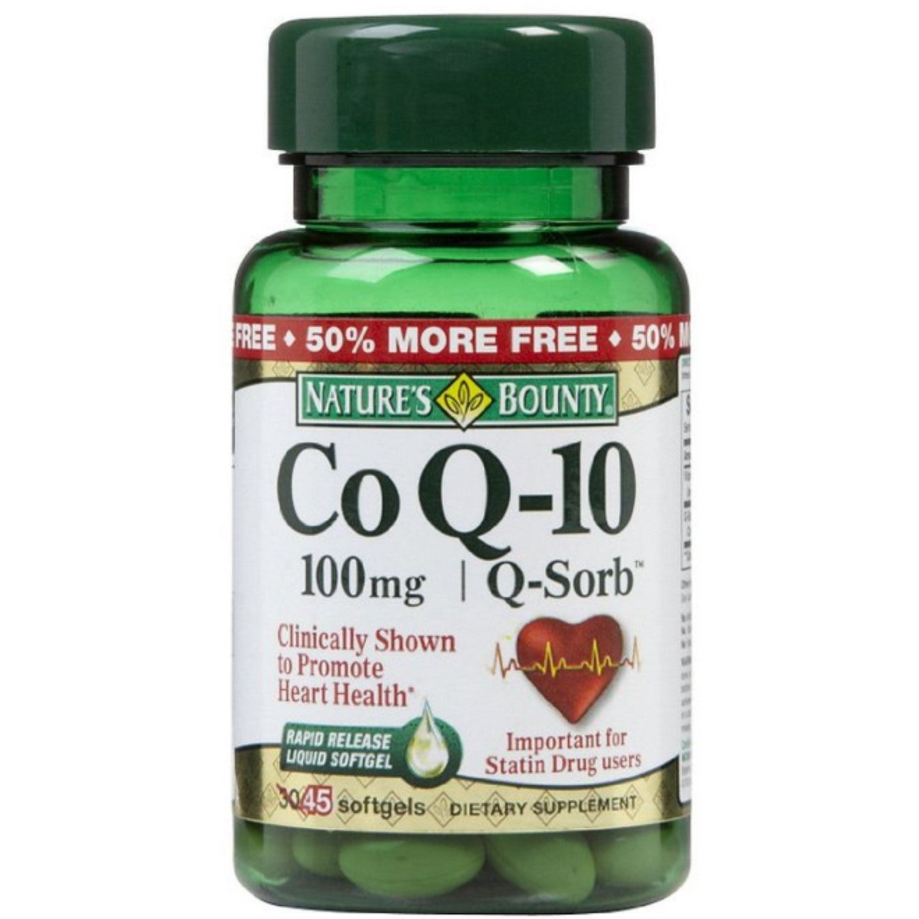 Nature's Bounty Co Q 10, 100 mg, kapsula të buta me lëshim të shpejtë