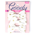 Goody Girls weiße Haarschleifen mit Herz-Haarspangen 7 cm – 3 Stück