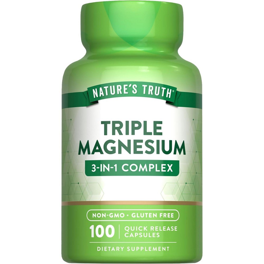 Nature's Truth® Triple Magnesium Komplex 400 mg - 100 Schnell freisetzende Kapseln