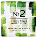 Via Mercato Nr. 2 Sheabutterseife (Grüner Tee & Weißer Moschus) 1.7oz