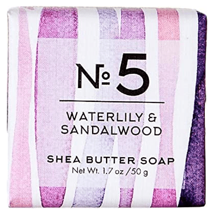 Sapun me Gjalpë Shea Via Mercato Nr. 5 (Zambak Uji & Sandalwood) 50g