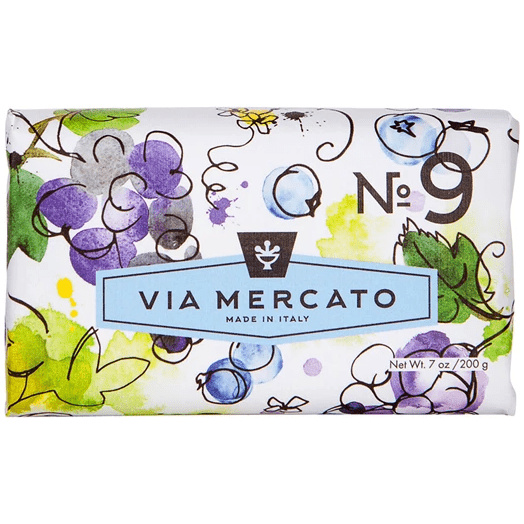 Via Mercato Nro. 9 Seife (Traube, schwarze Johannisbeere & Moschus) 198g