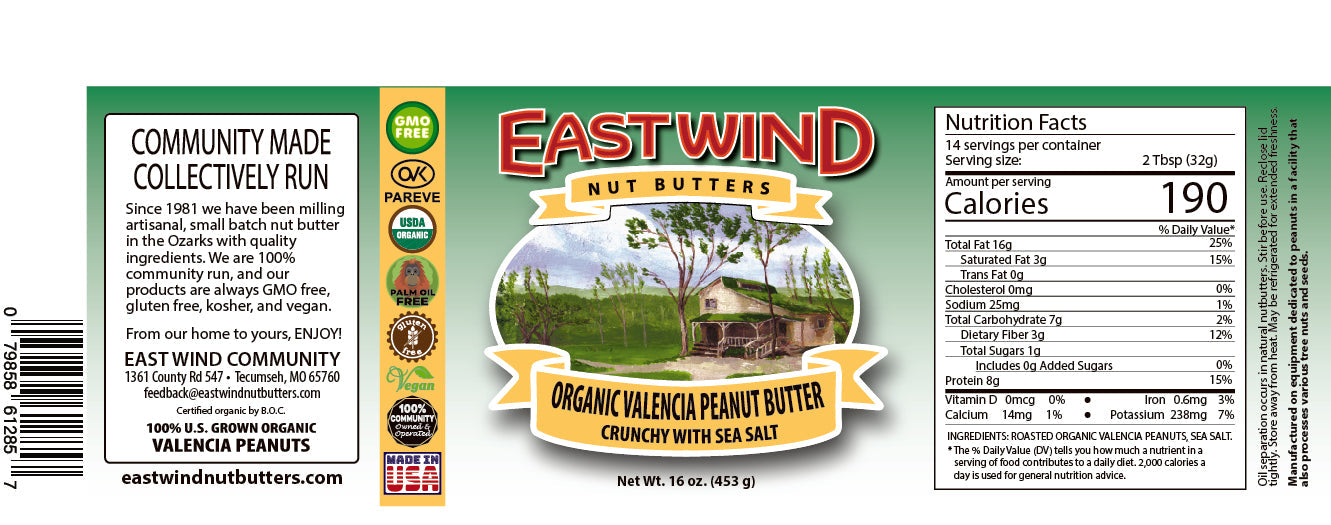Organic Valencia Peanut Butter- 2 Ingredients or less