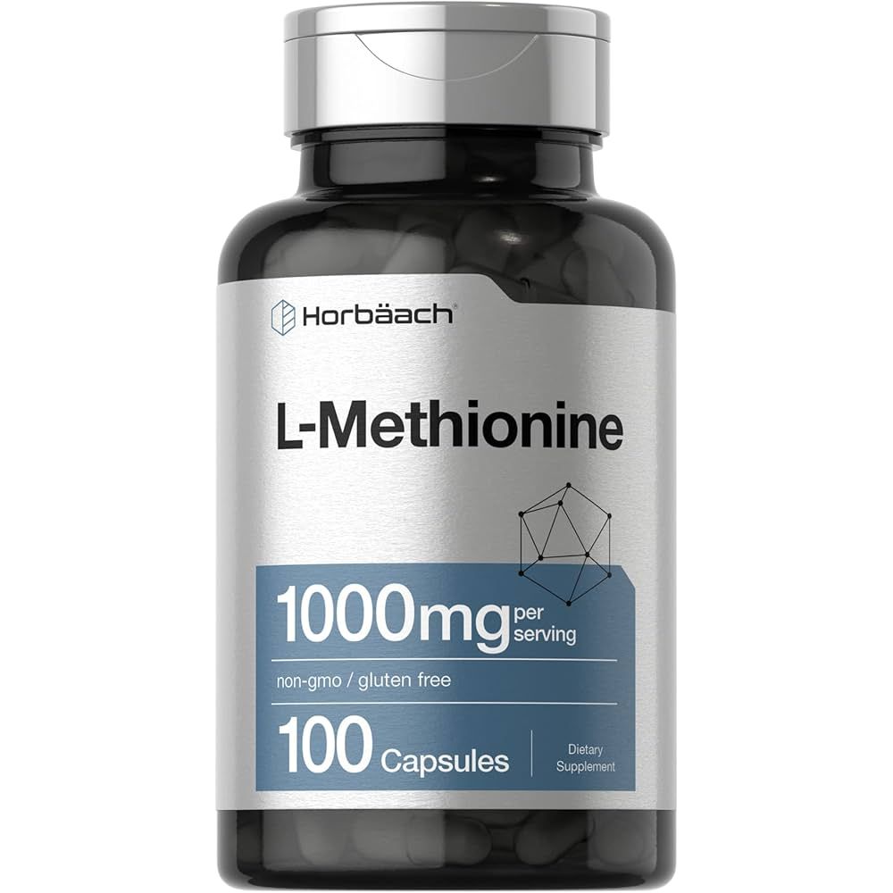 Horbäach L-Methionine Pluhur (USP Grade), 1000 Gram (1 kg) Sasi e Madhe