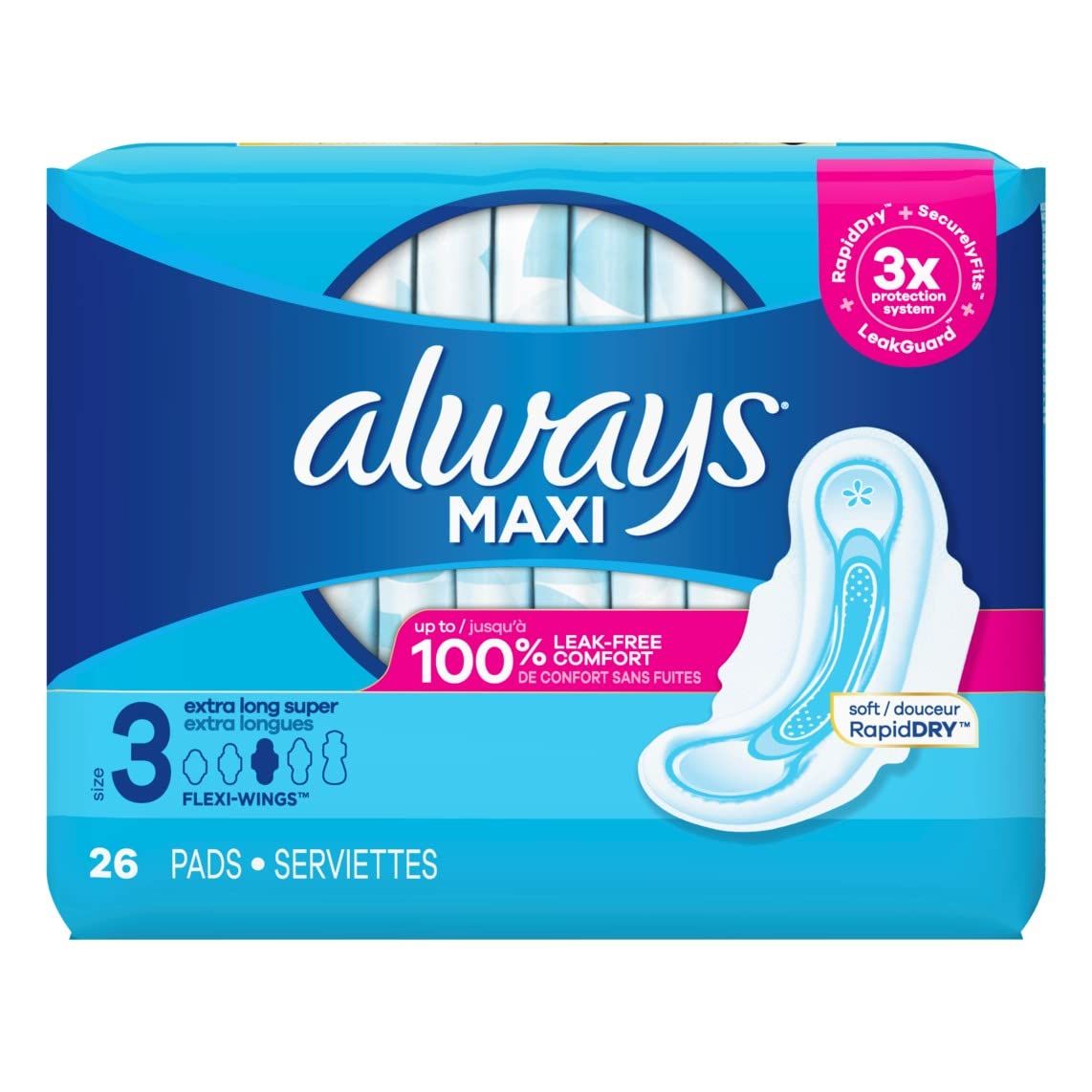 Always Maxi Größe 3 Extralang Super, 6x26 Stück