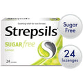 Strepsils Citron Pastillen Zuckerfrei Halsschmerzmittel Packung mit 24