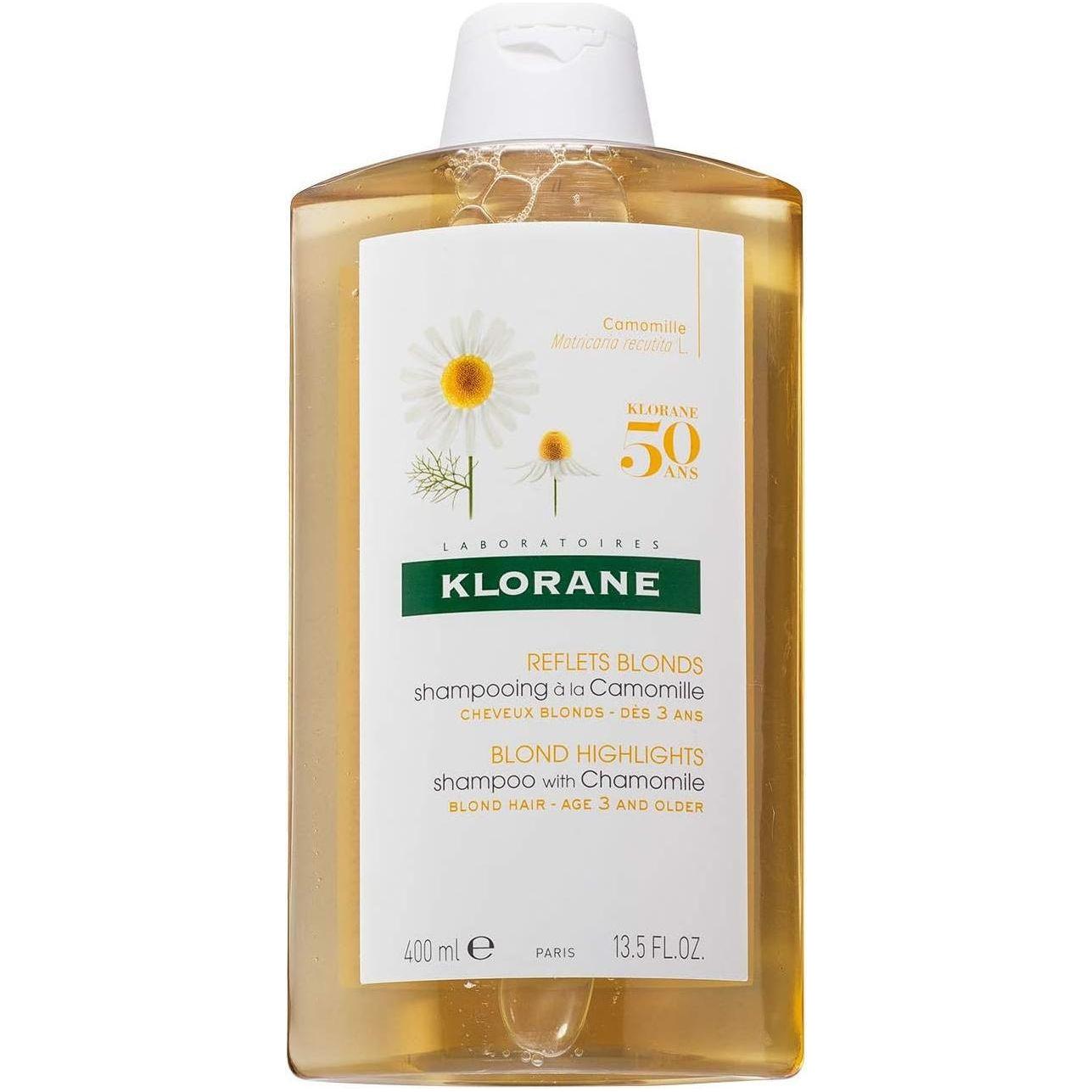 Shampo Klorane për flokë bjonde dhe me reflekse, me kamomil, 400ml