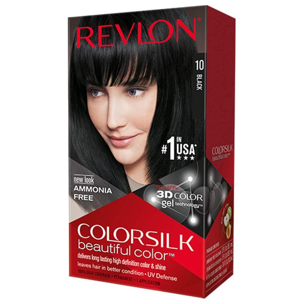 Revlon - ColorSilk 10 Schwarz Permanente Haarfarbe 1.00 Stk / 2 Oz
