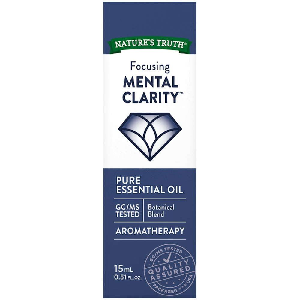 Nature's Truth® Fokus Mental Klarheit – Reines Ätherisches Öl – 15 ml
