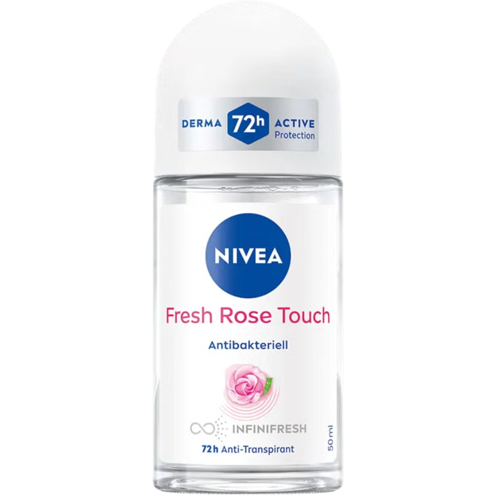 NIVEA Fresh Rose Touch Antiperspirant Roll-On për Femra 72h 50ml