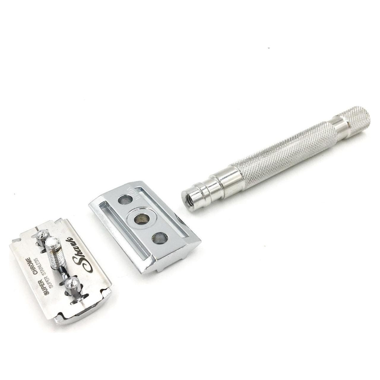 Parker 64S Edelstahlgriff mit geschlossenem Kammkopf-Rasierhobel