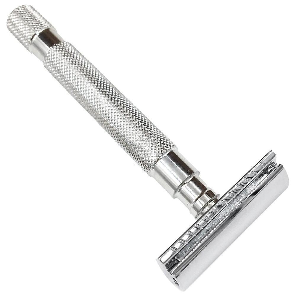 Parker 64S Edelstahlgriff mit geschlossenem Kammkopf-Rasierhobel