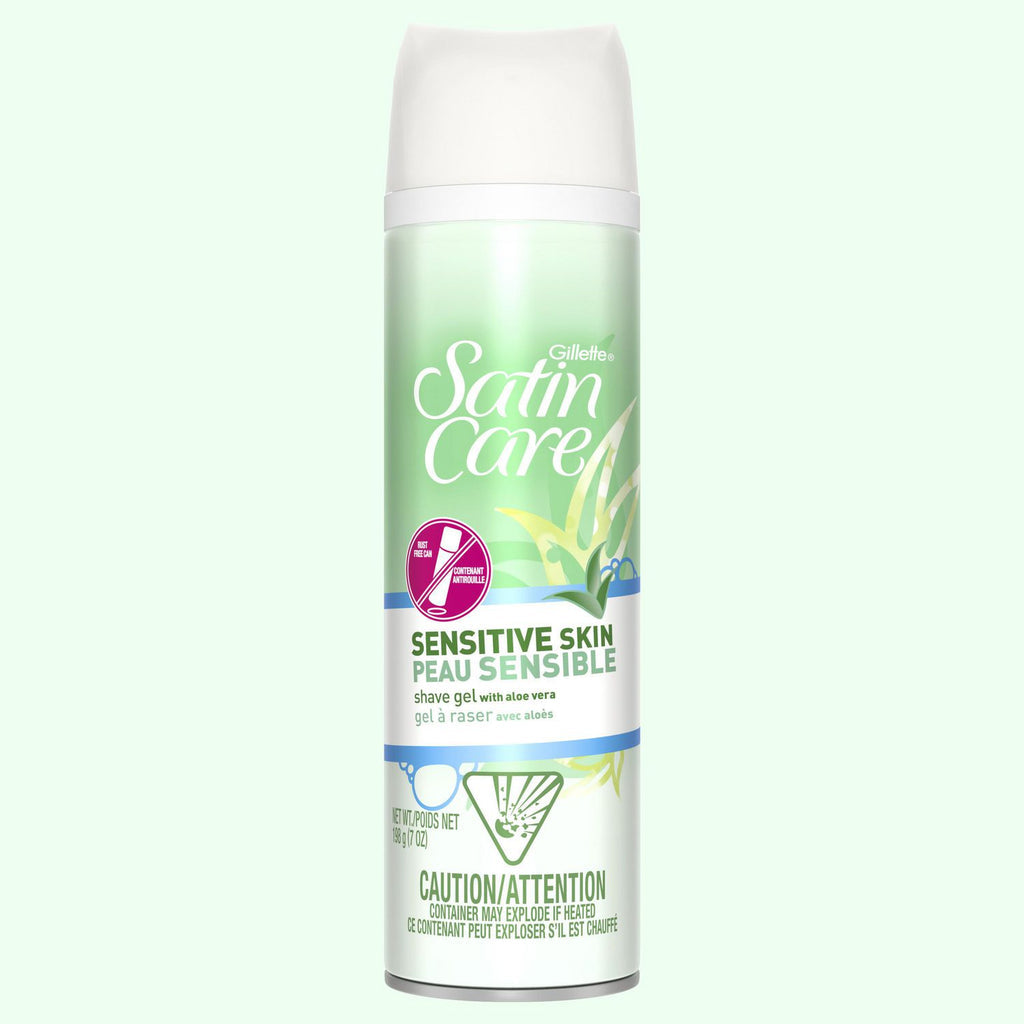 Gillette Venus Satin Care Rasiergel für empfindliche Haut, Rasiercreme für Damen, 200 ml