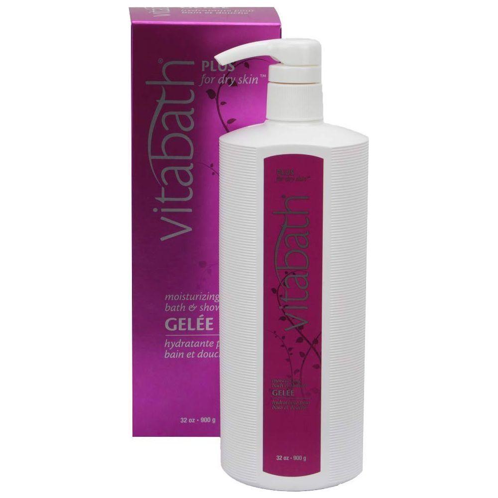 Vitabath Feuchtigkeitsspendendes Bade- & Dusch-Gelee, Plus Dry Skin 946 ml