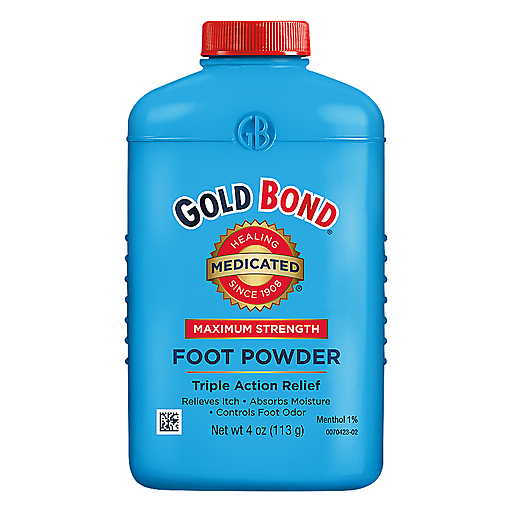 Gold Bond Dreifach wirksames Puder gegen Fußbeschwerden, maximale Stärke, 4 Oz