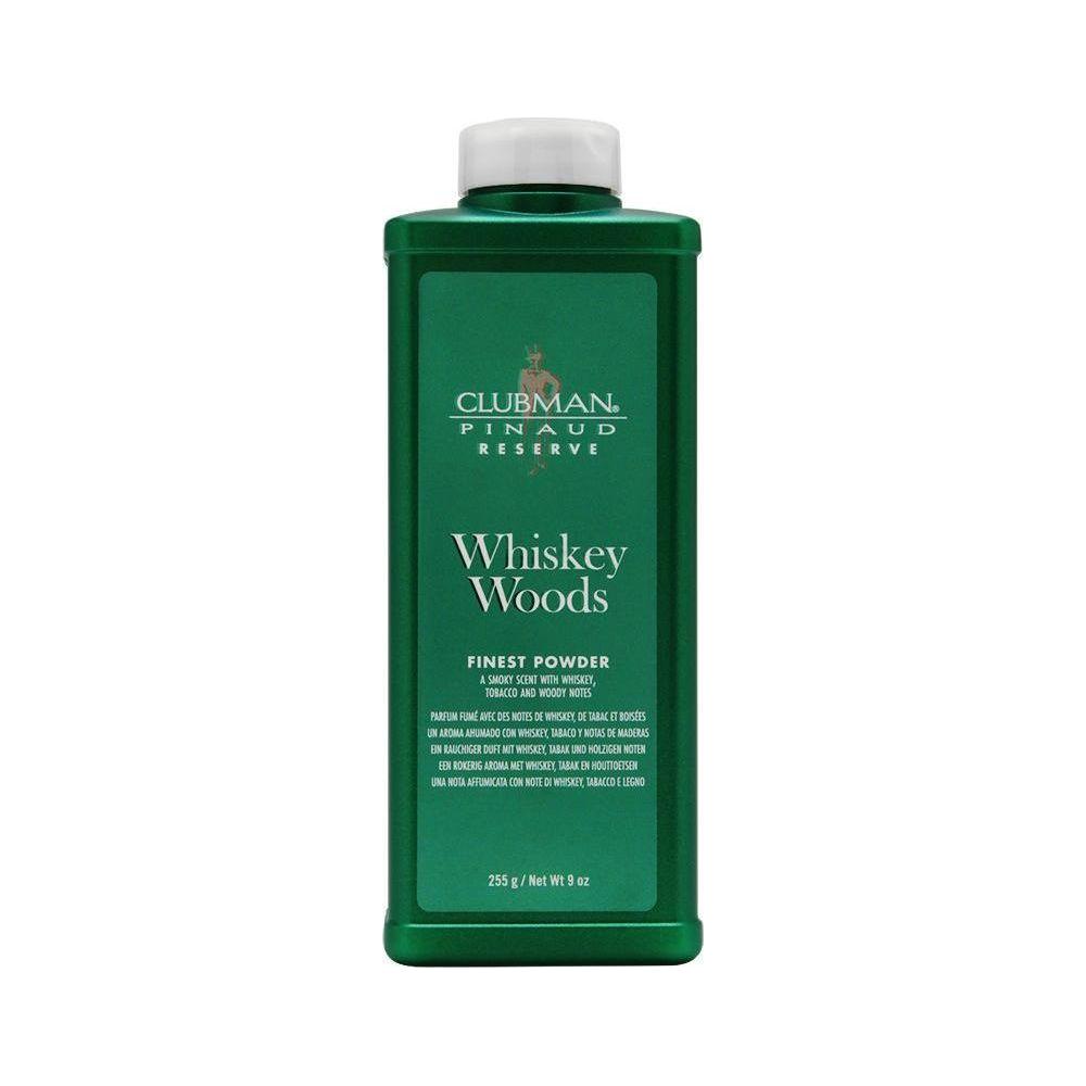 Clubman Pinaud Reserve Whiskey Woods Finest Puder 9 Oz