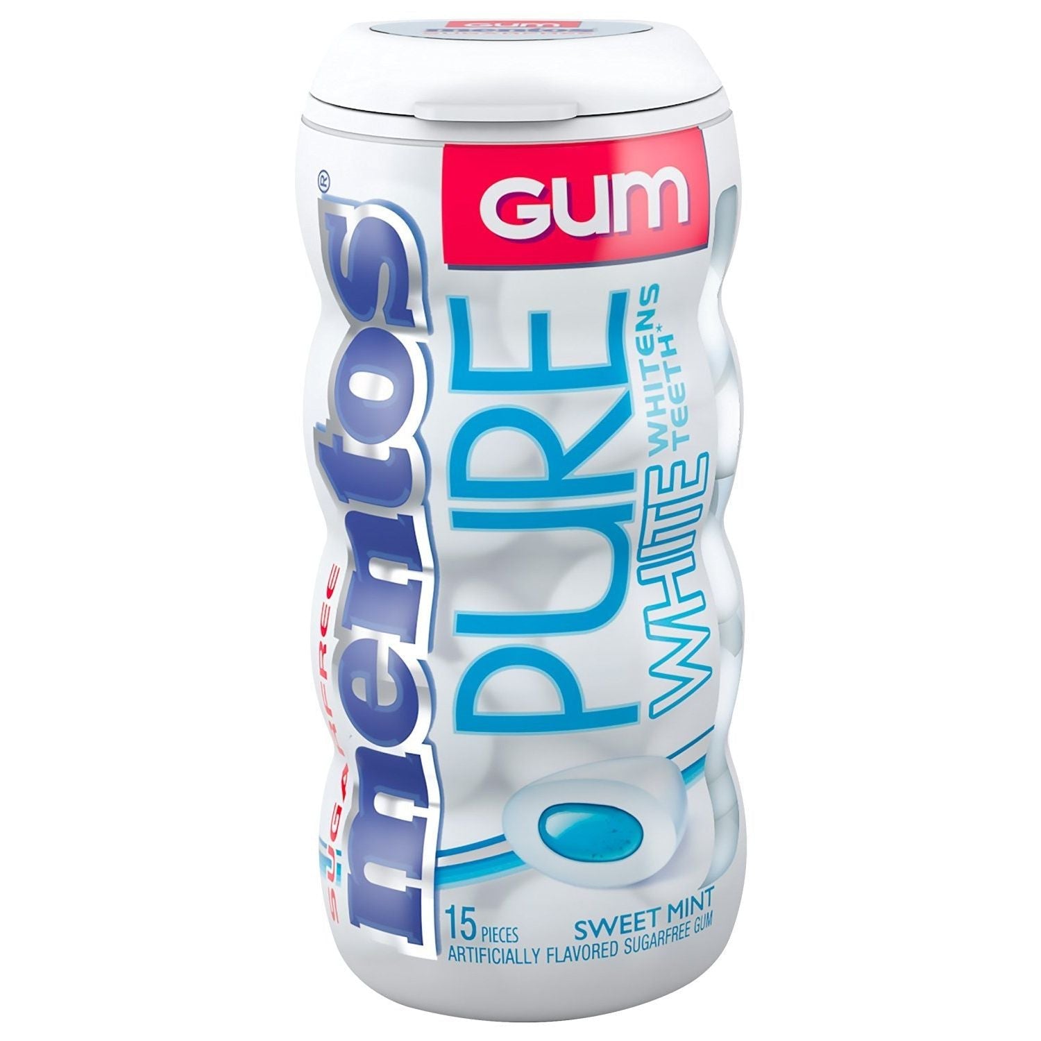 Mentos Pure White Sweet Mint Zuckerfreier Kaugummi 30g