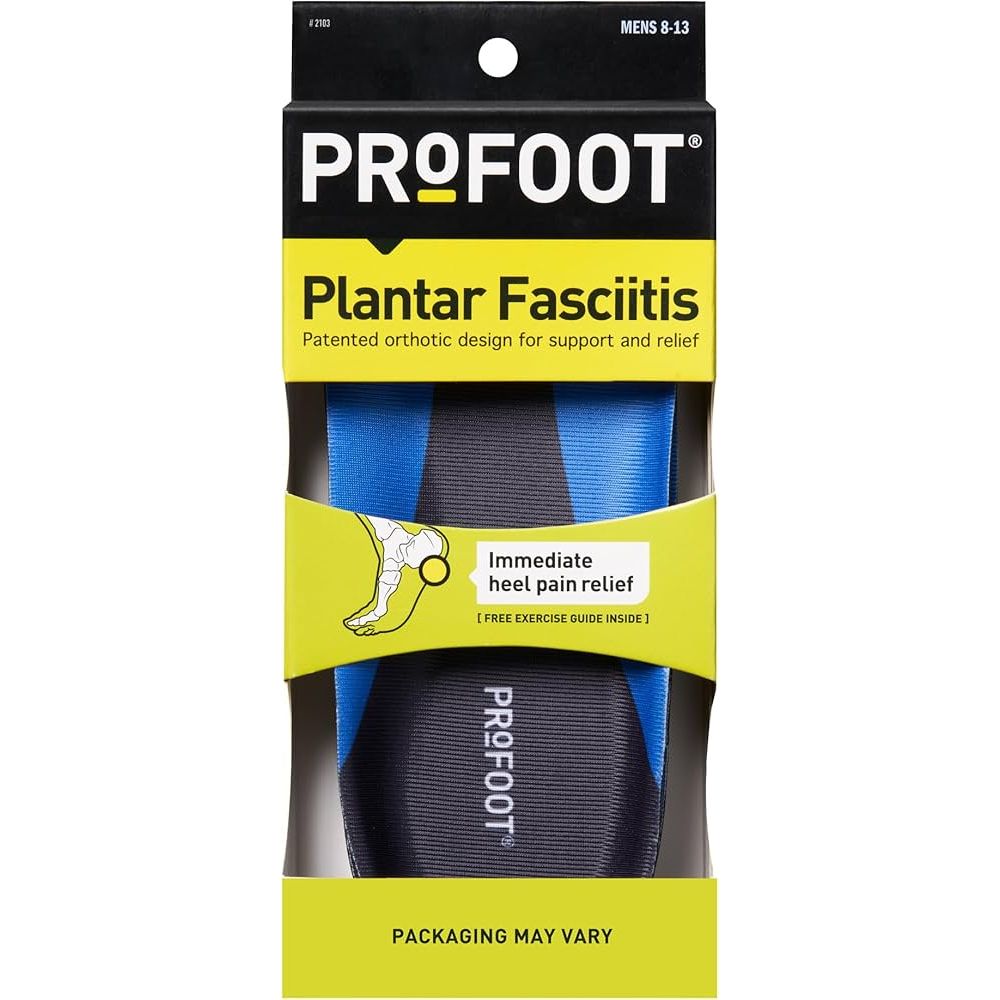 PROFOOT® Plantarfasziitis-Einlegesohlen für Herren - Größen 8-13 (1 Paar)